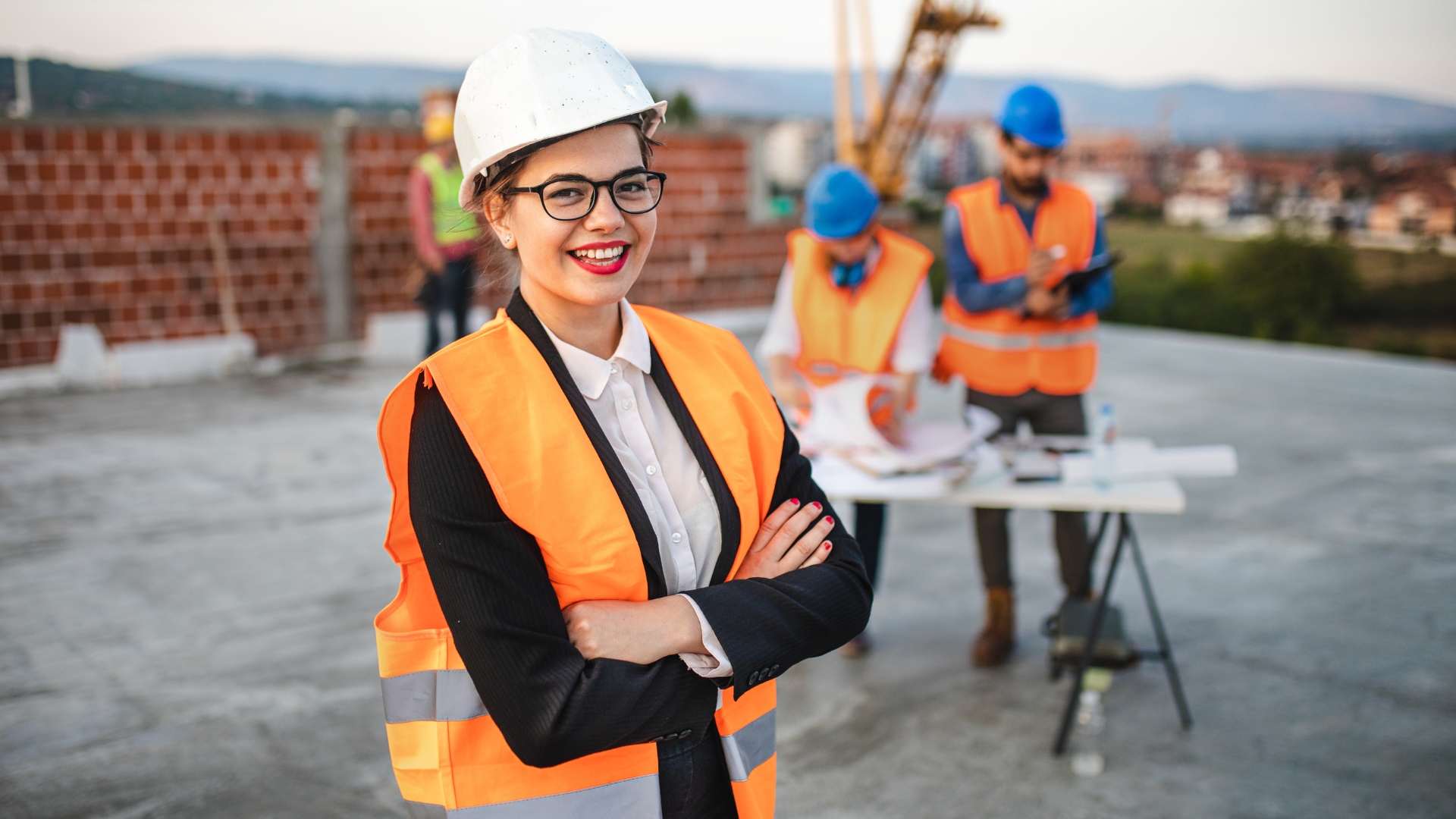 BTech Civil Engineering Student on Construction Site